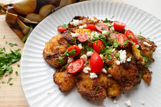 Mediterranean Smashed Potatoes