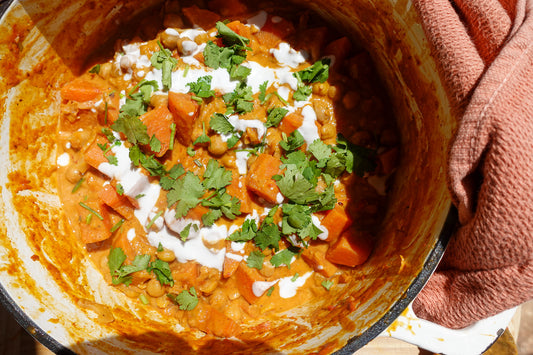 MOOD BOOSTING MEAL - Sweet Potato and Chickpea Coconut Curry